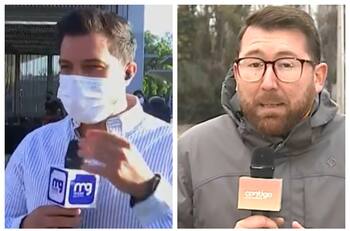 "Gente unida y solidaria": El especial encuentro de Simón Oliveros con su competencia, Luis Ugalde, en pleno despacho