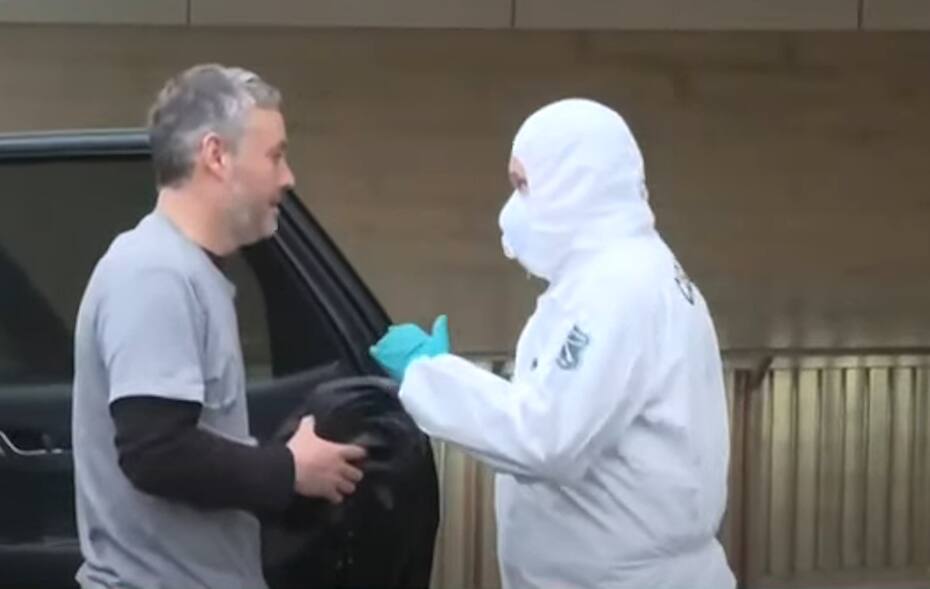 El empresario Rudy Basualdo, pocos minutos después de haber sido liberado. (Foto: 24 Horas-Agencia Aton).