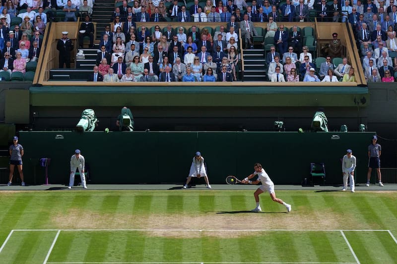El Palco Real recibe a solo 74 invitados y fue inaugurado en 1922. Foto: Wimbledon.