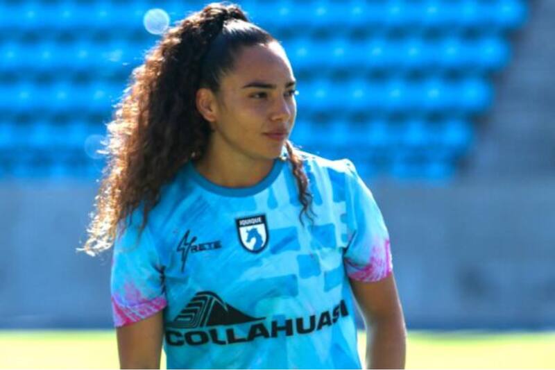 delantera de Iquique que acusó insultos xenófobos y racistas por parte de jugadoras de Recoleta. Foto: @jhoagnycontreras.