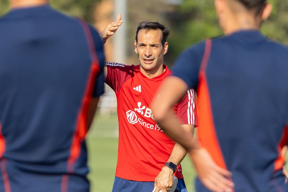 Sebastián Miranda en entrenamiento de la Selección Chilena Sub-17. Foto: Felipe Escobedo