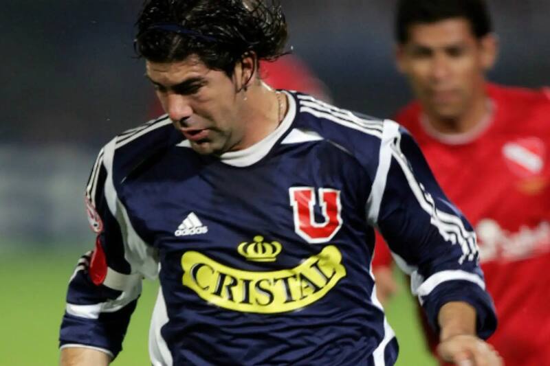 Marcelo Salas en el amistoso ante Independiente en 2005.