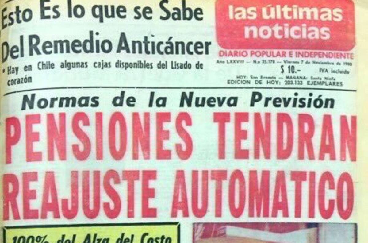 "¡Fin del drama de los jubilados!": así anunciaba la prensa chilena la llegada de las AFP hace 40 años
