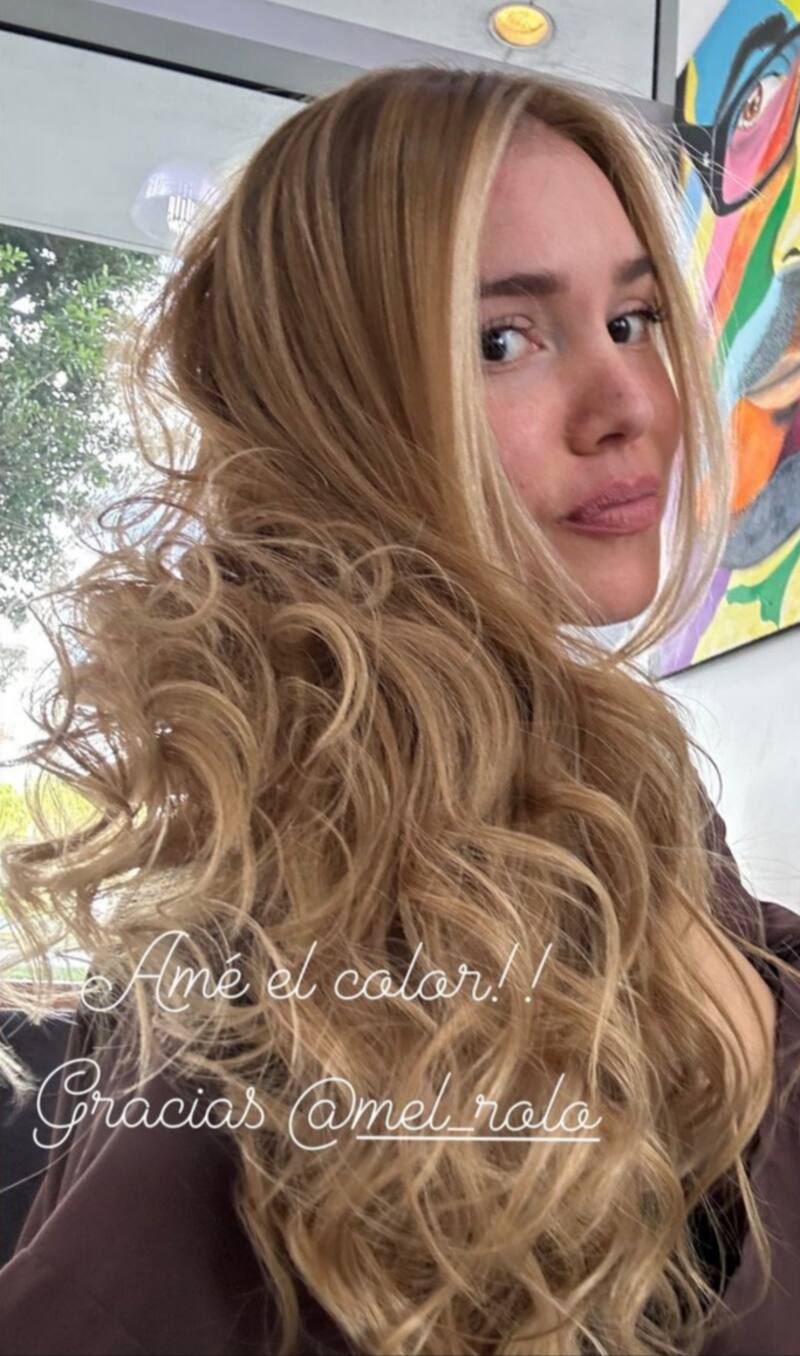 Carolina Mestrovic sorprendió con nuevo look. Créditos: Instagram