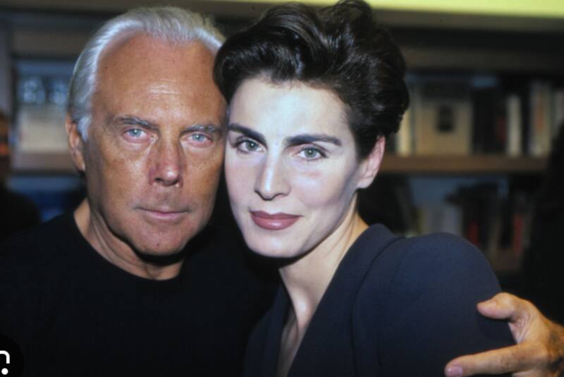 La modelo fue la primera musa del diseñador.