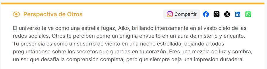 Este es un ejemplo de lo que podría decirte la IA.