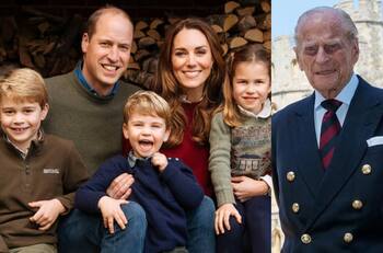 El príncipe William y Kate Middleton dijeron que sus hijos George, Charlotte y Louis extrañan al príncipe Felipe