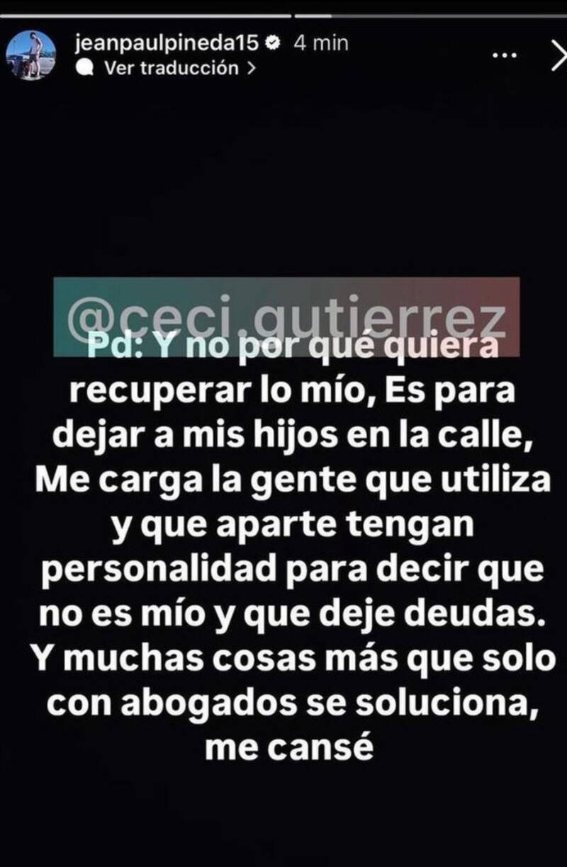 Jean Paul Pineda arremetió contra Faloon Larraguibel.