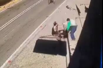 VIDEO | Dueño de minimarket echó a combos y patadas a asaltantes en Rengo