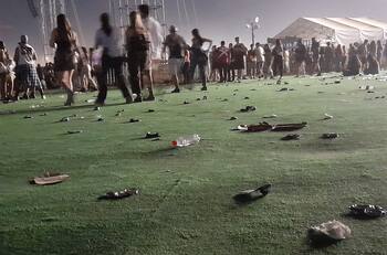 De ropa interior a preservativos: La insólita cantidad de basura que dejaron los asistentes a Lollapalooza Chile 2022