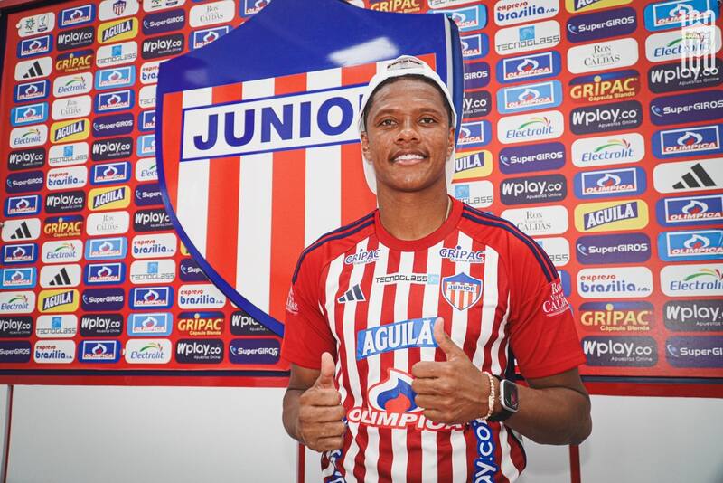 Yairo Moreno fue presentado como nuevo refuerzo de Junior de Barranquiilla