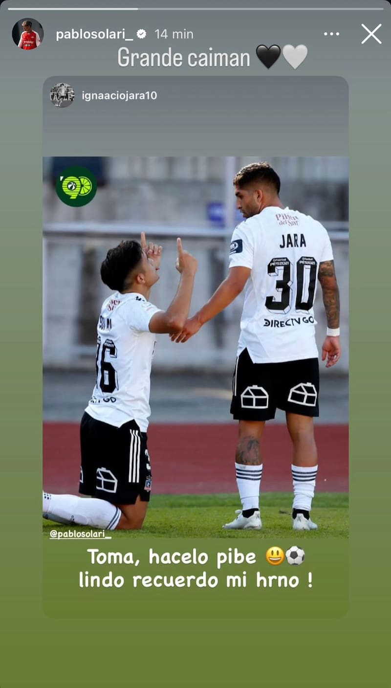 El Pibe no se olvida de Colo Colo.