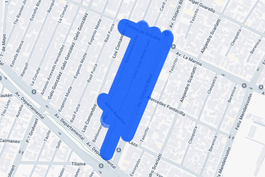 Sector que tendrá corte de luz.