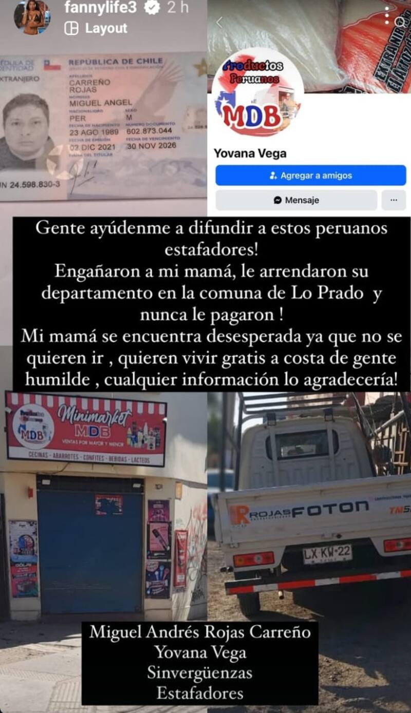 La influencer funó a los arrendatarios de su madre. Créditos: Instagram