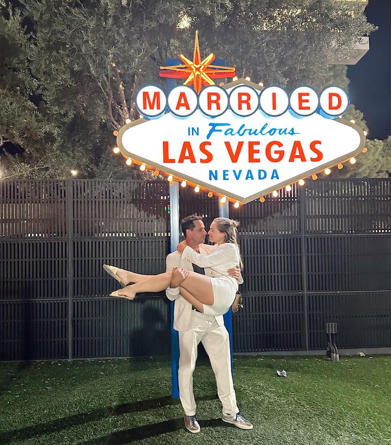 Kika Silva y Gonzalo Valenzuela se casaron en Las Vegas
