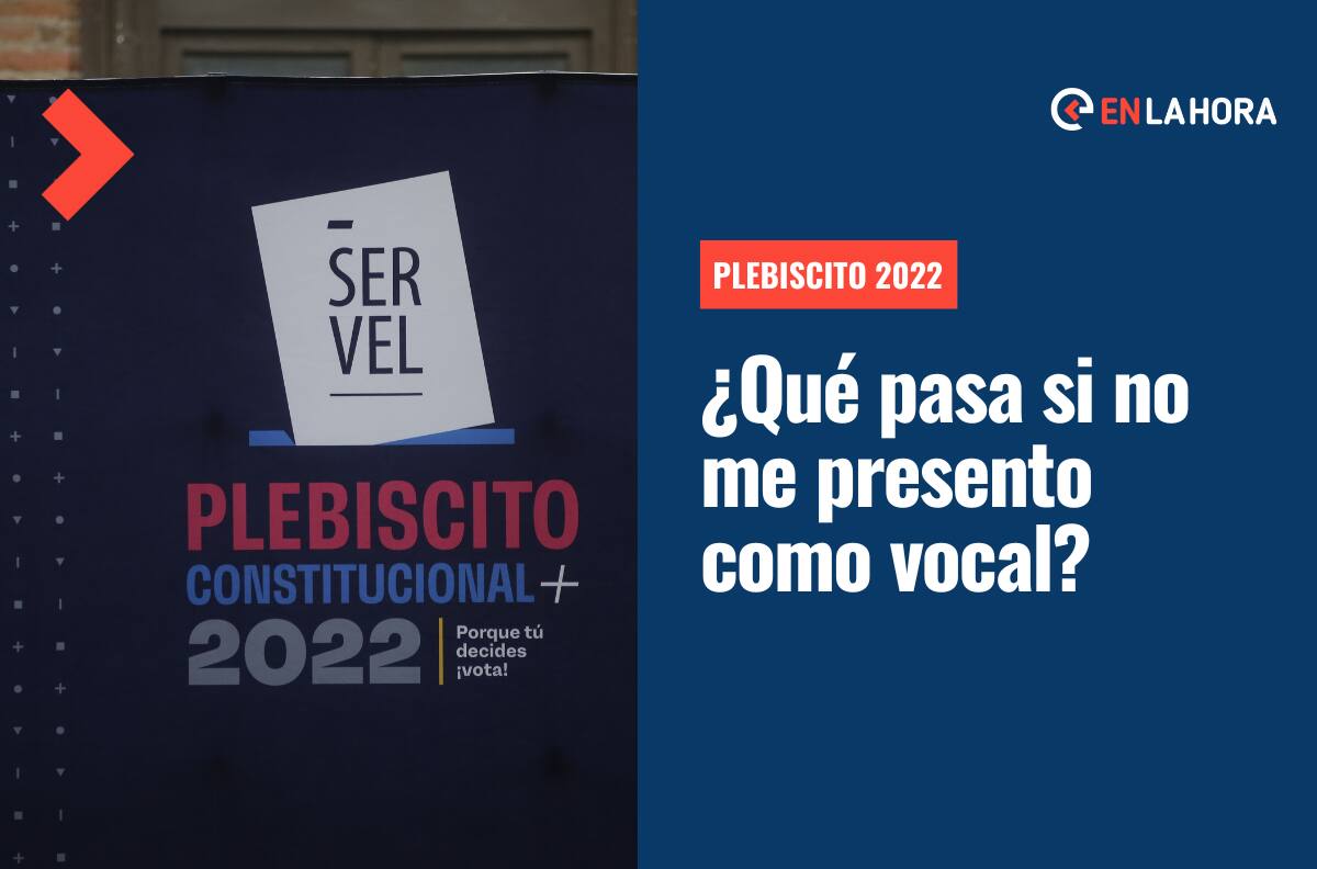 Vocales de mesa para el Plebiscito: ¿Cuáles son las consecuencias de no presentarse?