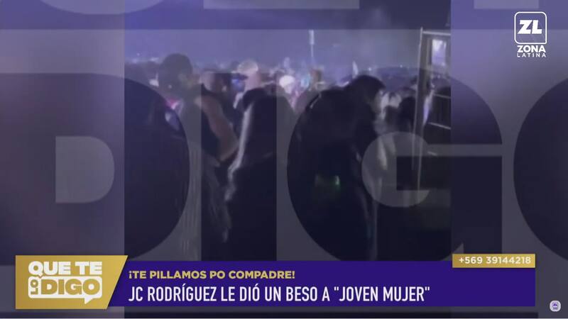 Julio César Rodríguez con una misteriosa mujer
