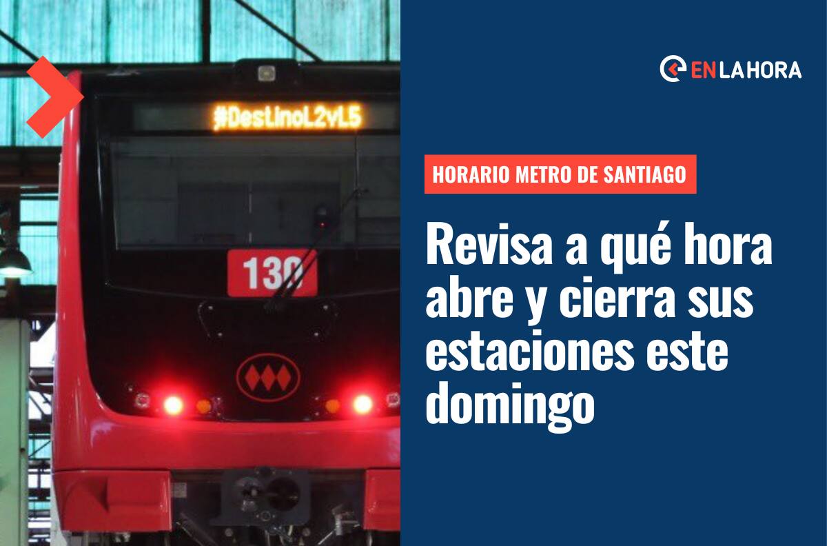 Horario del Metro | ¿A qué hora abre y cierra el Metro de Santiago este domingo 30 de octubre?