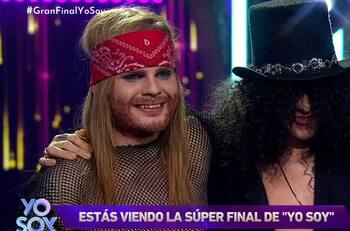Gran Final "Yo Soy": Imitador de Axl Rose se quebró en vivo con el saludo de su pequeña hermana