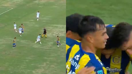 VIDEO | Vicente Pizarro entrega su primera asistencia en Rosario Central: golazo de Di María