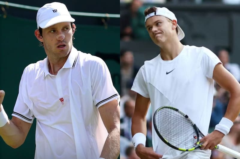 superó a Holger Rune en Wimbledon. Créditos: Agencia EFE e Instagram @nicojarry