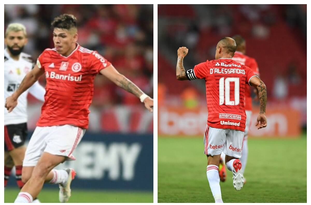 Andrés D'Alessandro está siendo clave en el renacer de Carlos Palacios en el Inter de Porto Alegre