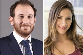 Max Luksic inaugura fonda en Huechuraba bailando cueca junto a Loreto Aravena