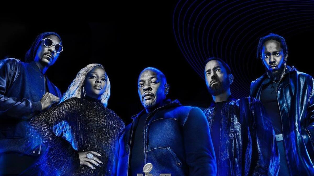 Dr. Dre, Kendrick Lamar, Eminem, Mary J. Blige y Snoop Dogg son los artistas confirmados para el Super Bowl LVI