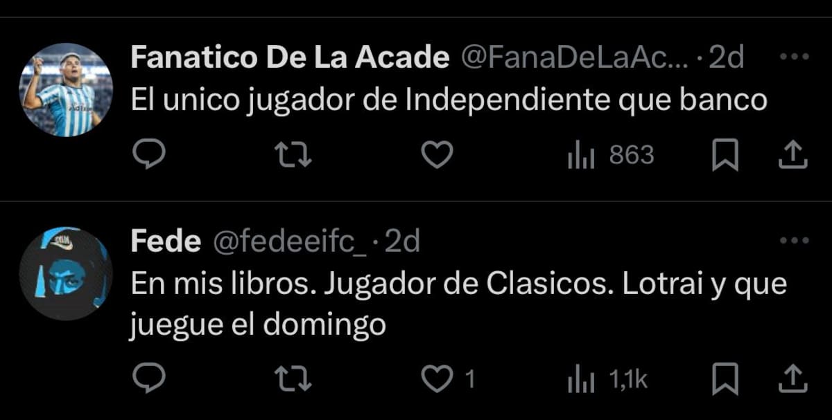 La campaña de hinchas de Independiente para conseguir el retorno de Leandro Fernández.