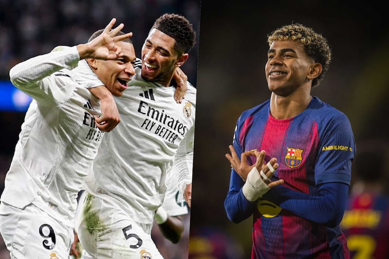 El primer Clásico Español del año y se jugará en Jeddah, Arabia Saudita. Foto: @Realmadrid y @Barcelona_es en X