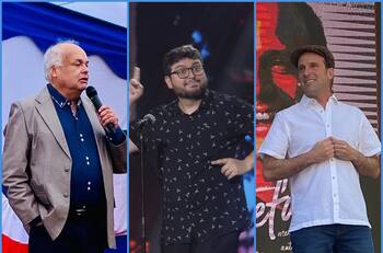 "Lo disfruté de principio al fin": Álvaro Salas, Stefan Kramer y otros comediantes se rinden ante la rutina de Luis Slimming en el Festival del Huaso de Olmué