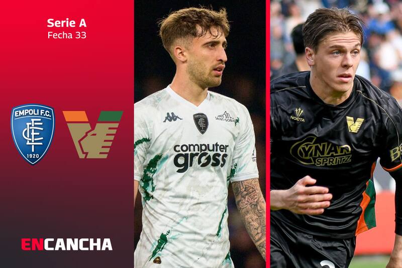 por la fecha 33 de la Serie A. Foto: RRSS de Empoli y EFE.