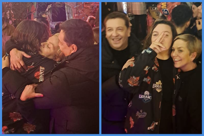 Julio César Rodríguez y Fran García-Huidobro terminaron llorando tras el primer show de su hijo