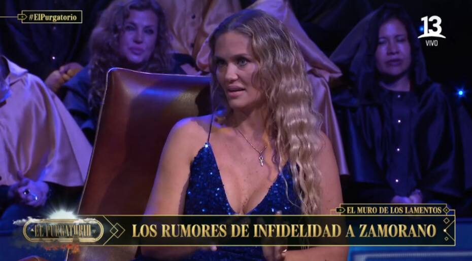Kenita Larraín en "El Purgatorio". Foto: Canal 13.