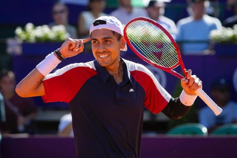 El chileno en el ATP 250 de Buenos Aires. Foto: @tabilo97