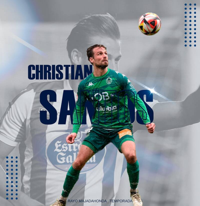Christian Santos fue presentado como nuevo refuerzo del Rayo Majadahonda