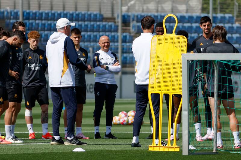 El italiano prepara la final ante el Borussia Dortmund. EFE/ J.J. Guillén