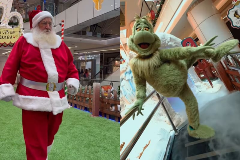 Esta Navidad, puedes conocerlos a ambos en un reconocido centro comercial de la capital. Créditos: Parque Arauco en Instagram.