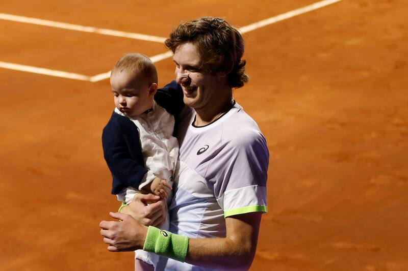 Nicolás Jarry y su hijo Juanito Jarry. Agencia Aton