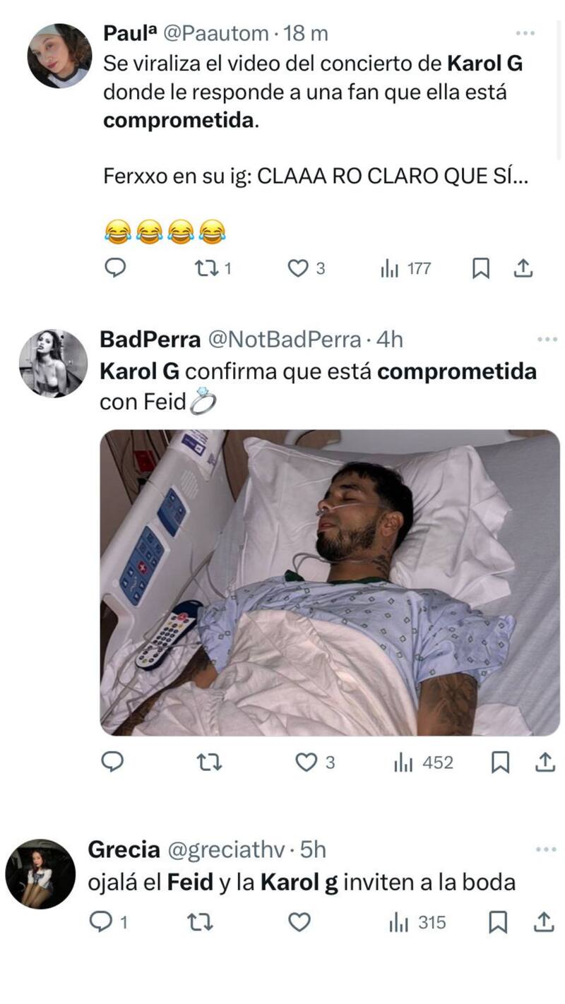 Karol Gy las reacciones en redes sociales.