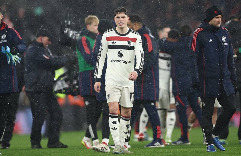 con un pie fuera del Manchester United.