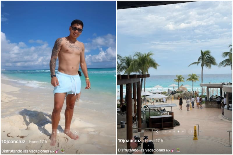 Las fotos que compartió el volante en TikTok