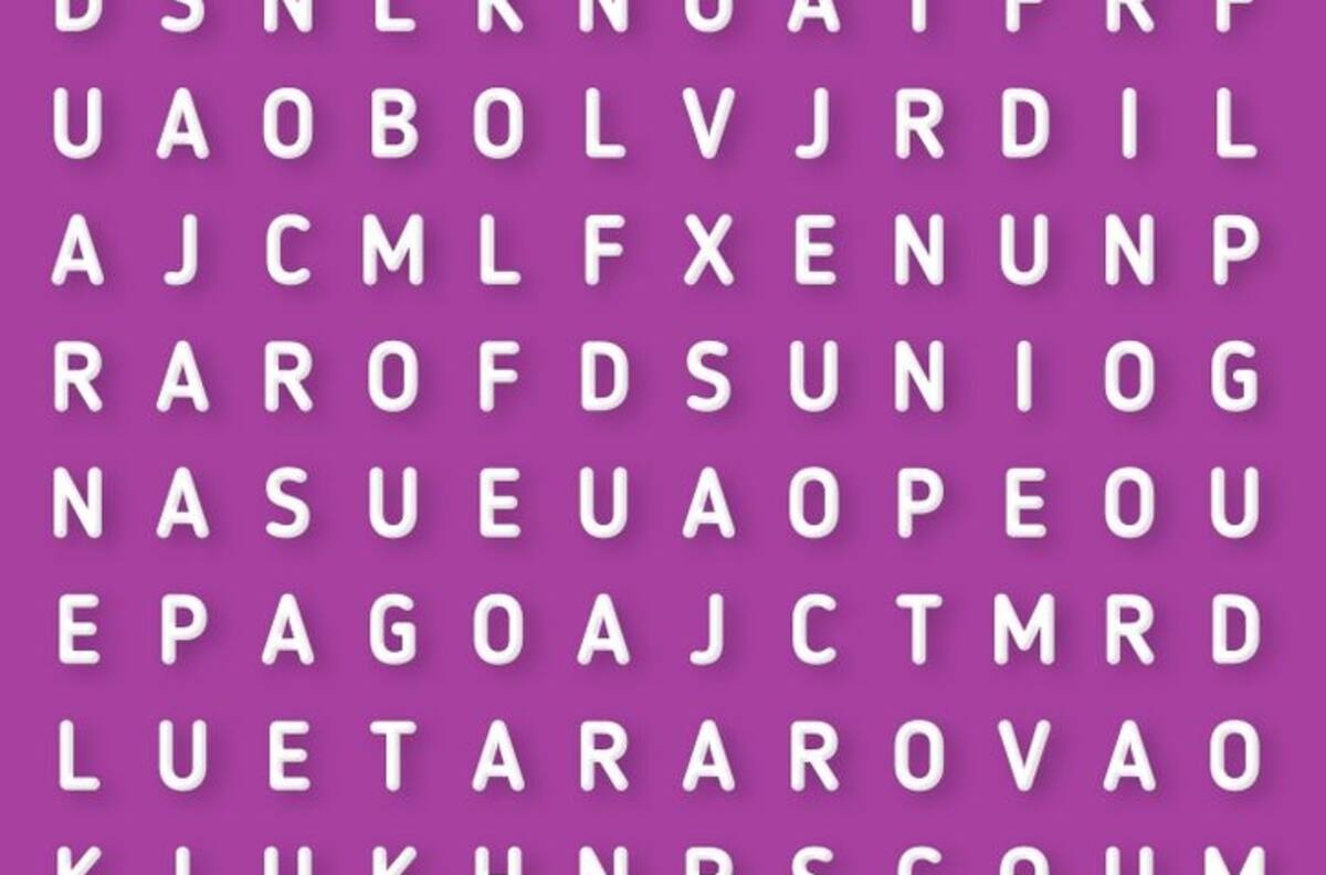 Test Visual: ¿Te atreves a encontrar la palabra oculta en la sopa de letras en solo 20 segundos?