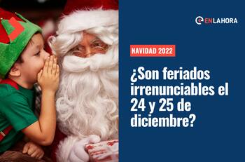 Navidad 2022: ¿Son feriados irrenunciables el 24 y 25 de diciembre?