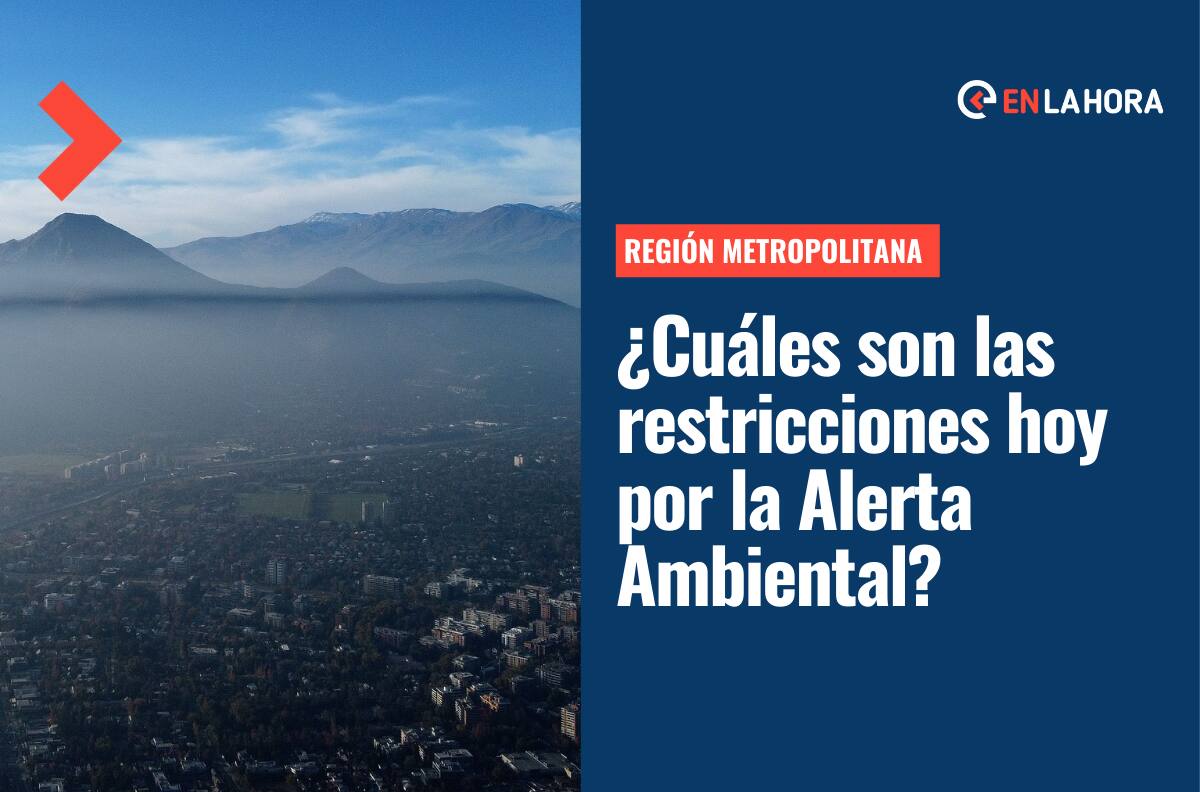 Quinta Alerta Ambiental consecutiva en la Región Metropolitana: ¿Cuáles son las restricciones de este domingo?