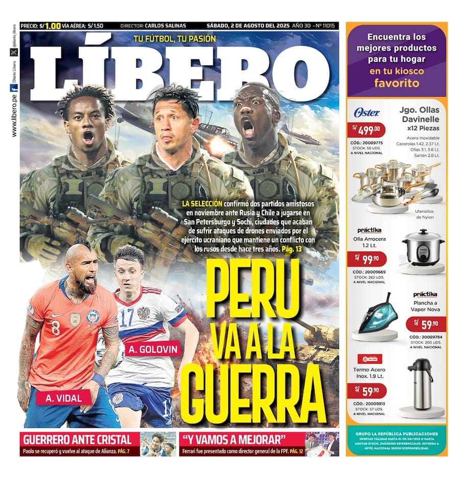 Adelantando el amistoso de Chile vs Perú en Rusia.
