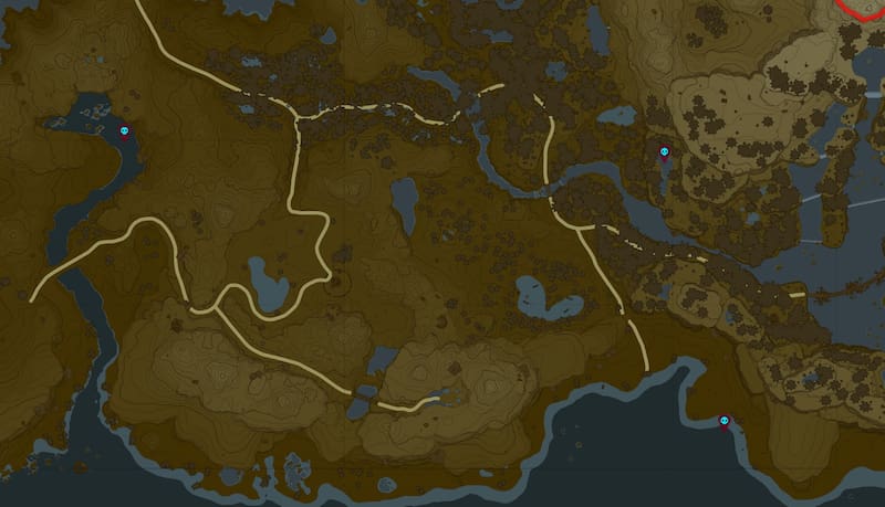 Ubicaciones octorok acuático.