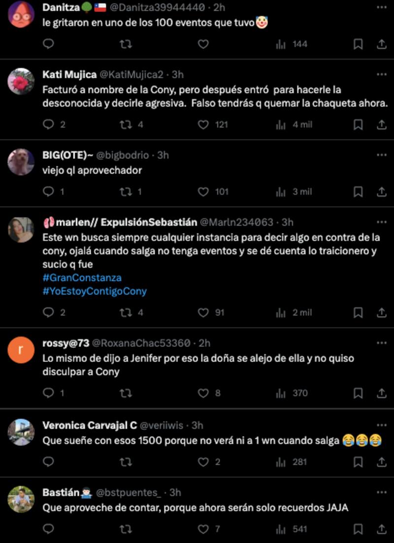 Críticas hacia Francisco Arenas. Foto: X.