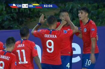 Chile con la ventaja: El gol de Ángelo Araos que le da el triunfo a la Roja Sub 23