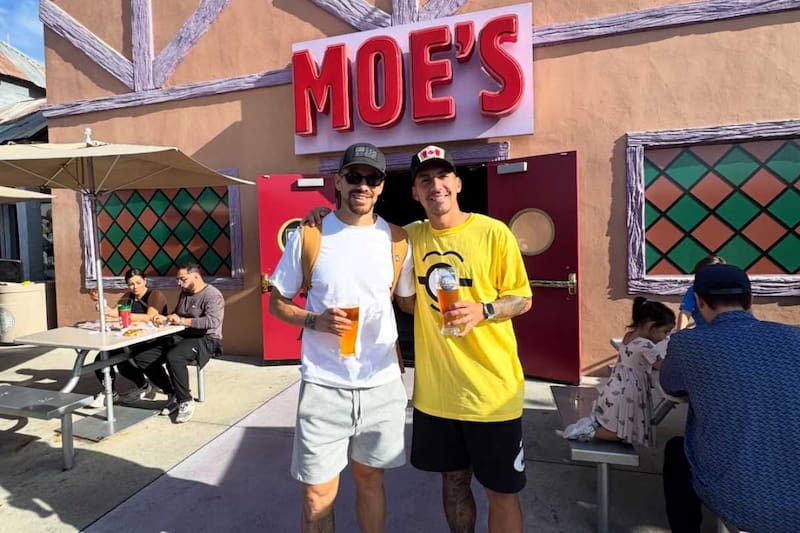 De vacaciones en Estados Unidos. Foto: @javier_correa9 en Instagram